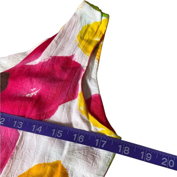 Jams World Floral Tank Dress M Bright Tropical Hibiscus Print Made in Hawaii - Picture 7 of 11